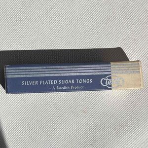 NIB Vintage 1970 Silver Plated Sugar Tongs Teve Sockertangen Triumph Sweden